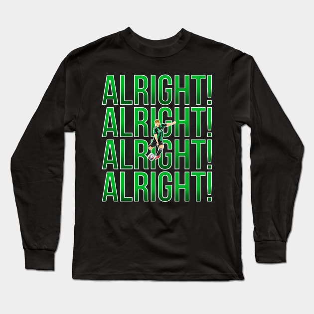 Alright! Alright! Alright! ATXFC Green Variant Long Sleeve T-Shirt by rokrjon